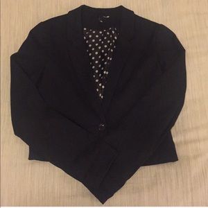 H&M divided crop blazer